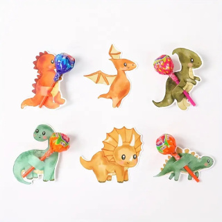 Uchwyty na lizaki z dinozaurami